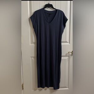 WHBM Maxi Tee Shirt Cap Sleeve Dress with side slit